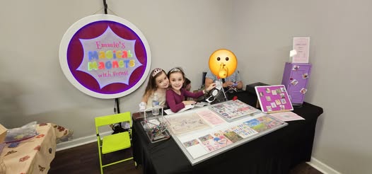 First magnet booth setup by Charles