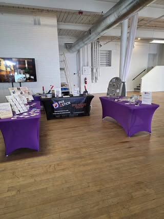 Magnet making booth display by Shelley